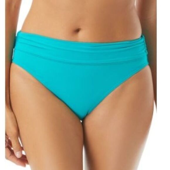 Coco Reef Impulse High-Waist Bikini
Bottoms- Dark Turquoise Rollover swimsuit - Picture 5 of 12